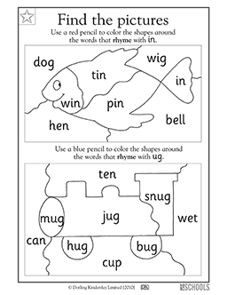 reading and writing worksheet for kindergarten