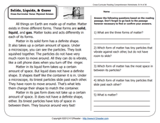 Listening, Speaking, Reading, Writing Worksheet for 2nd - 3rd ...