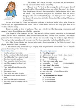 3,057 Reading comprehension English ESL worksheets pdf &  doc