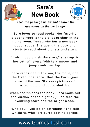 2nd Grade Reading Comprehension Worksheets | Games4esl