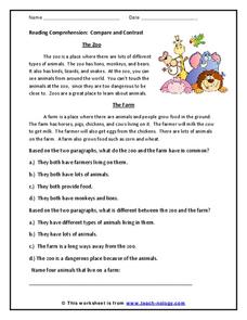 reading comprehension worksheet 3rd grade multiple choice