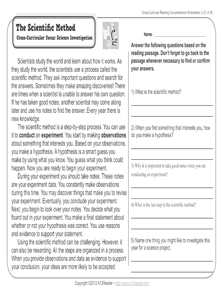 Reading comprehension grade 3 pdf free download: Fill out &  sign ...