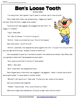3rd Grade Reading Comprehension Worksheets
