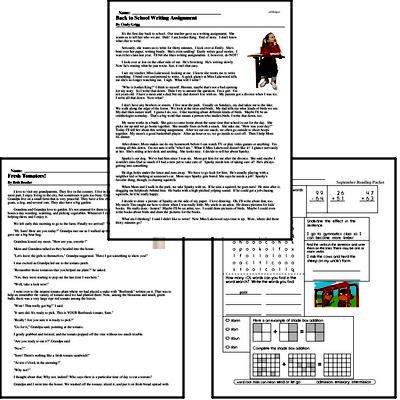 Reading Comprehension Worksheets | Free PDF Printables | edHelper.com