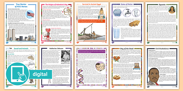 Reading Comprehension for 5th Graders pack | Twinkl USA