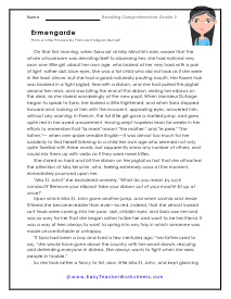 7th Grade Reading Comprehension Worksheets