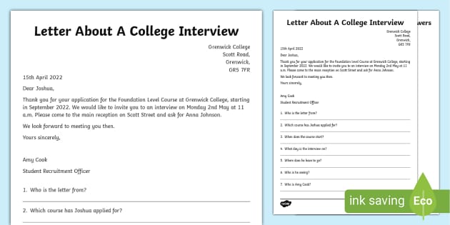 reading comprehension worksheet college