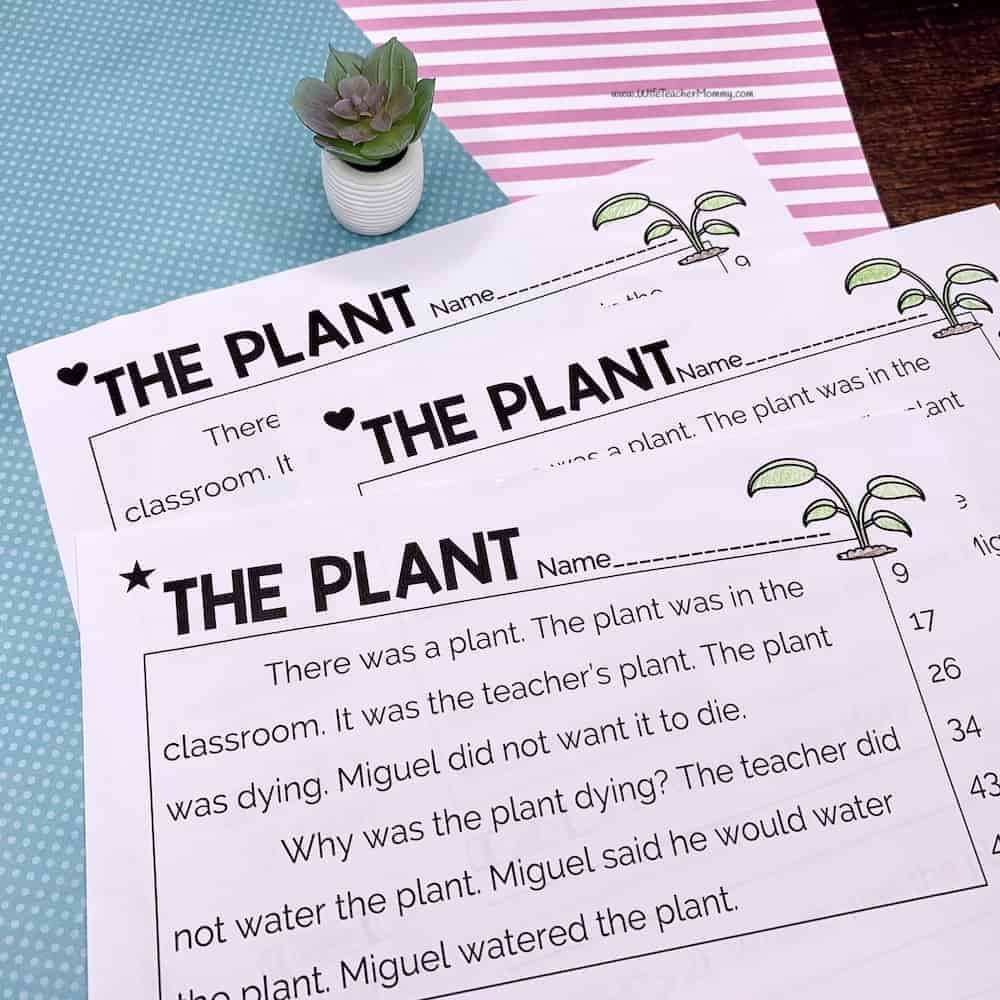 reading comprehension worksheet for k 1