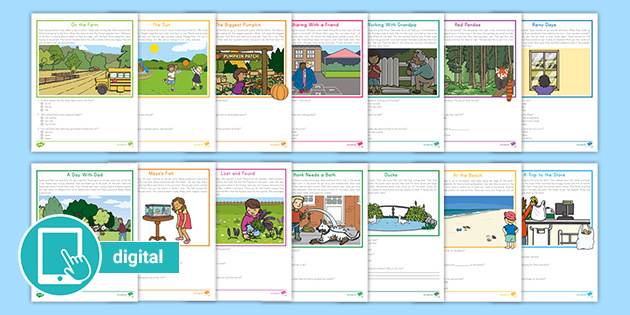 First-Grade Reading Comprehension PDF Worksheets | 