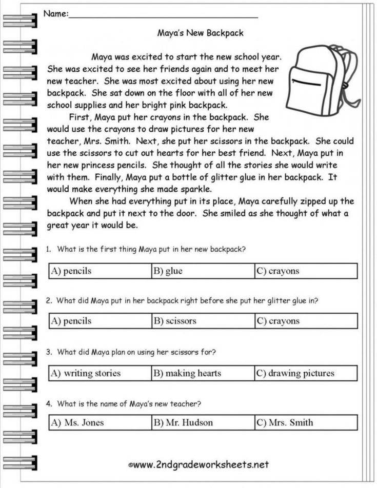 reading comprehension worksheet high school printable free