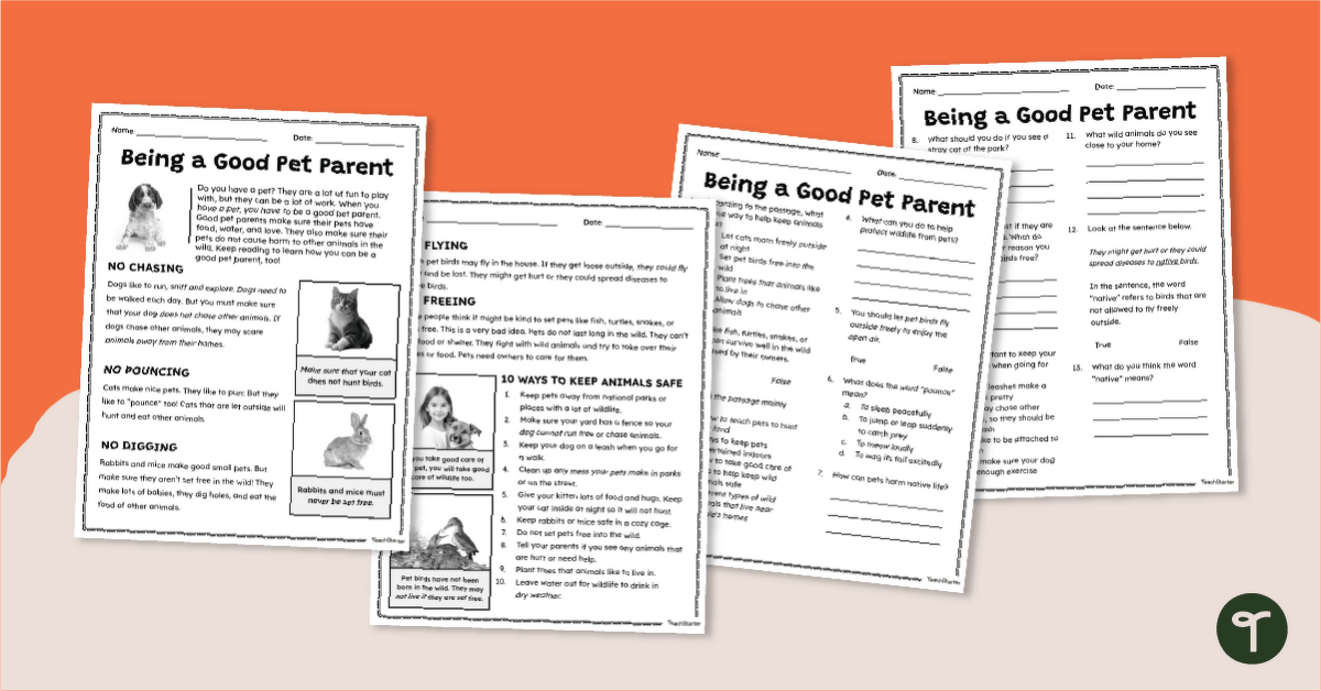 Reading Worksheets &  Printables 