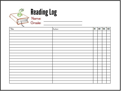 FREE Summer Reading Log Printables