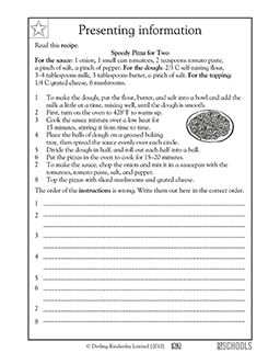 Writing recipes: pizza | 1st grade, 2nd grade Reading, Writing ...