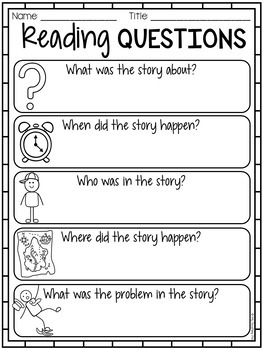 FREE Reading Response Worksheets by My Teaching Pal worksheets library