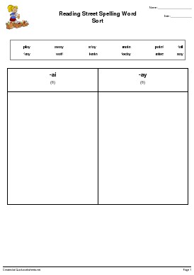 READING STREET Worksheets