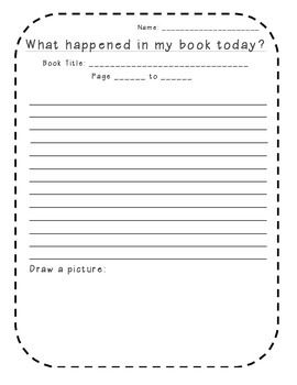 Daily Reading Summary Worksheet | Reading summary worksheet ...