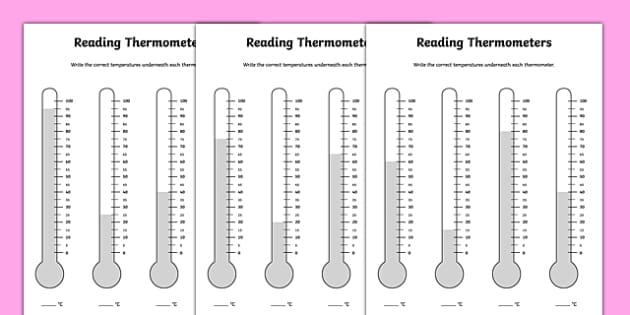 Temperature Activity | Measurement | Science | Twinkl |