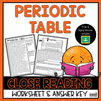reading the periodic table worksheet