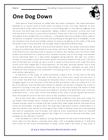 7th Grade Reading Comprehension Worksheets