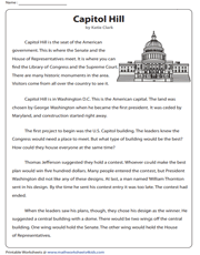 7th Grade Reading Comprehension Worksheets
