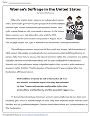 reading worksheet 7th grade