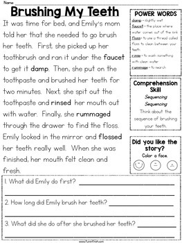 1st Grade Reading Passages for Guided Reading - February