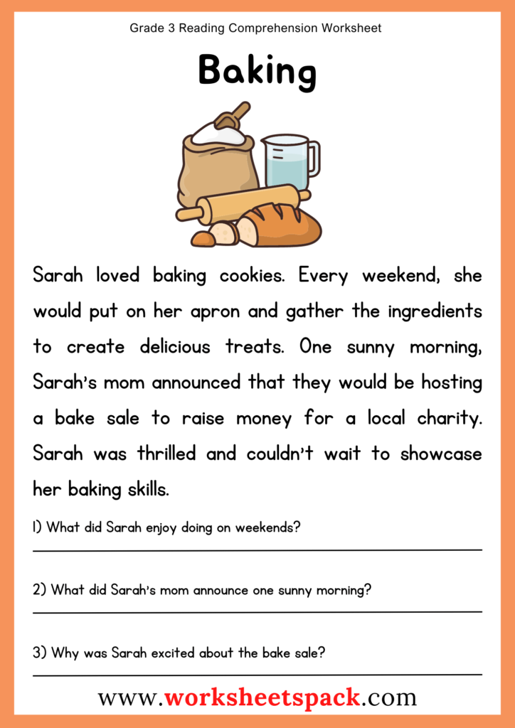 Grade 3 Reading Comprehension Worksheets - worksheetspack