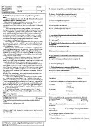 reading comprehension - ESL worksheet by sindibad