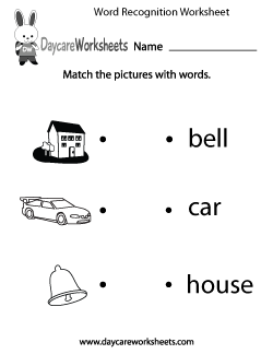 reading worksheet for preschoolers