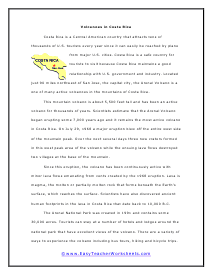 Middle School Reading Comprehension Worksheets