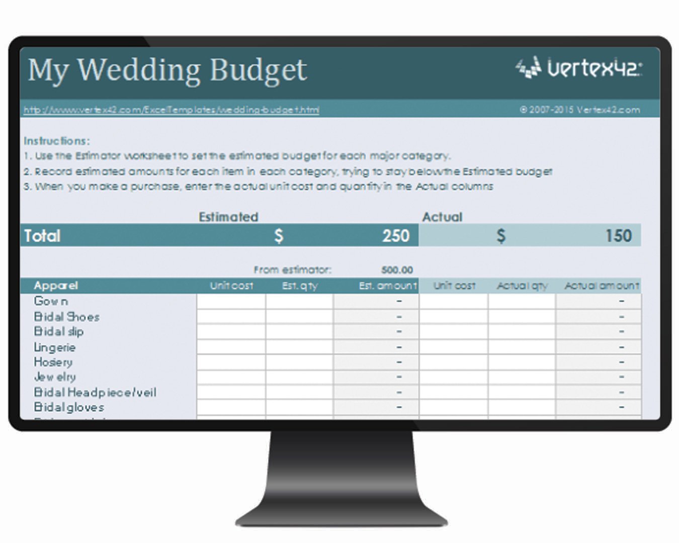 Wedding Budget Spreadsheet: Templates For Wedding Planning