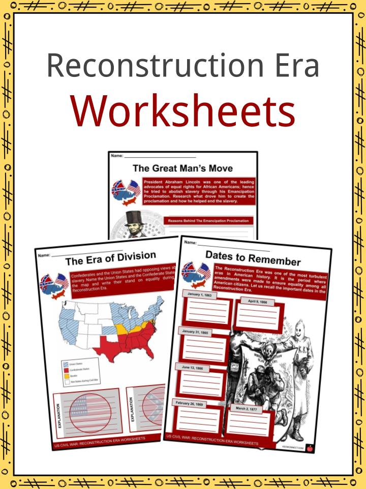 Reconstruction Era Facts, Worksheets &  Beginning For Kids