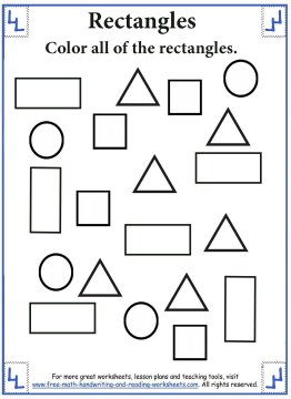 Shape Worksheets - Rectangles