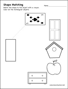 rectangle worksheet preschool