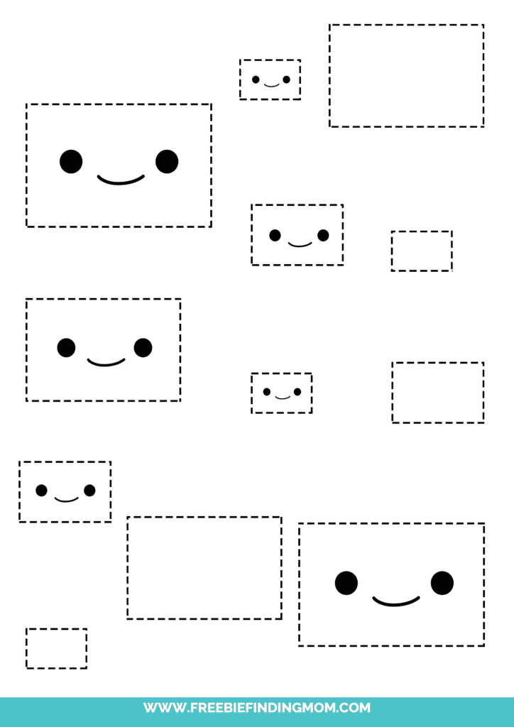 Free Printable Rectangle Shape - Freebie Finding Mom