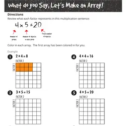 Printable Multiplication with Array Worksheets | Education.com ...