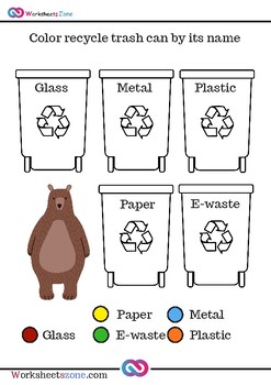 Recycling worksheet | TPT