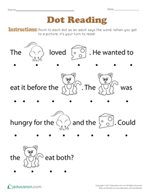 reding worksheet