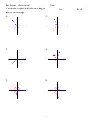 Coterminal Angles and Reference Angles - Kuta Software - Infinite ...