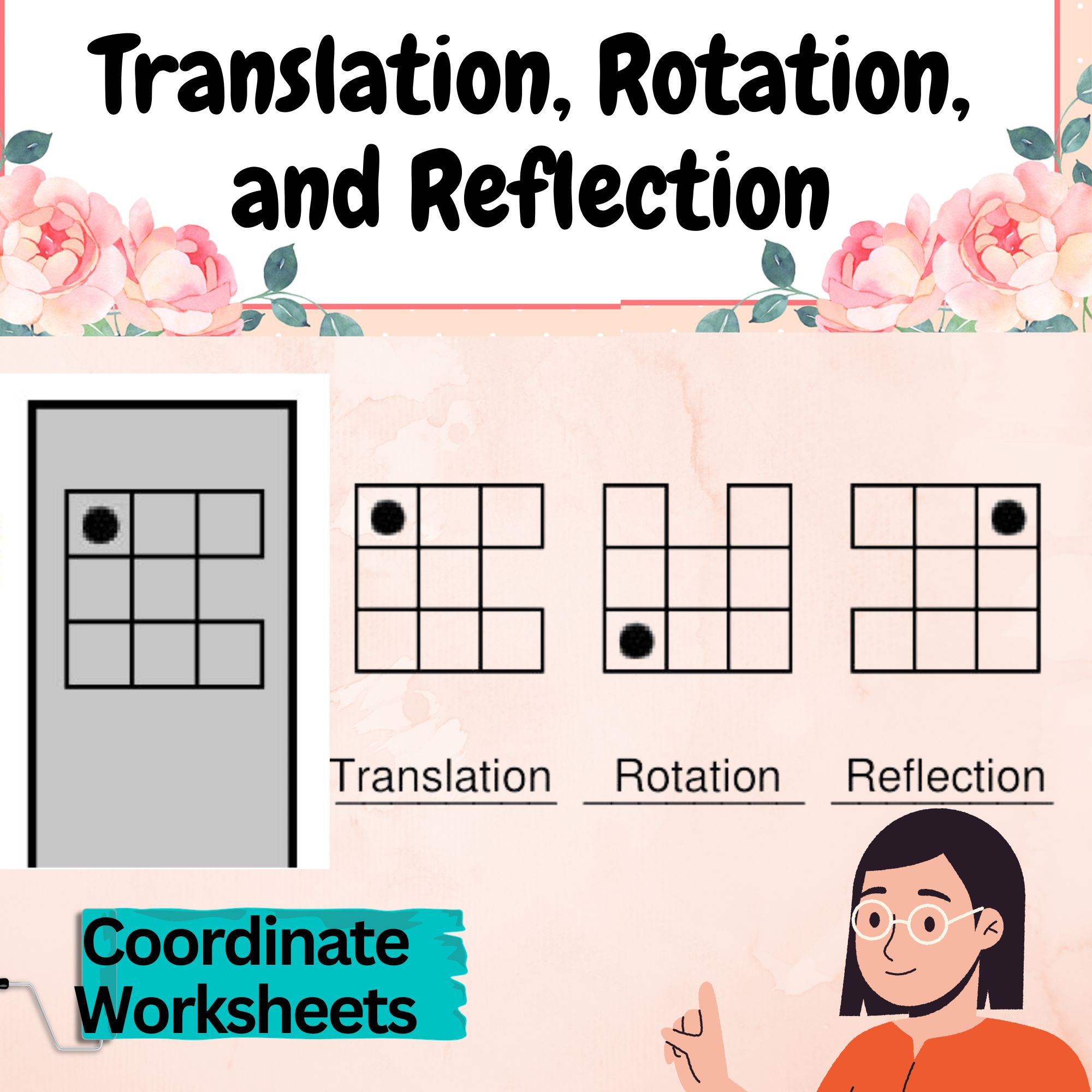 Reflection Rotation Translation Worksheet Reflection Rotation Translation Worksheet