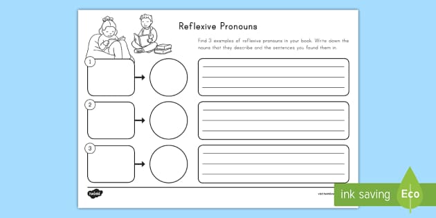 reflexive pronouns worksheet