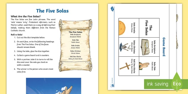 KS2 Lutheran Reformation 500th Anniversary Worksheet / Worksheet