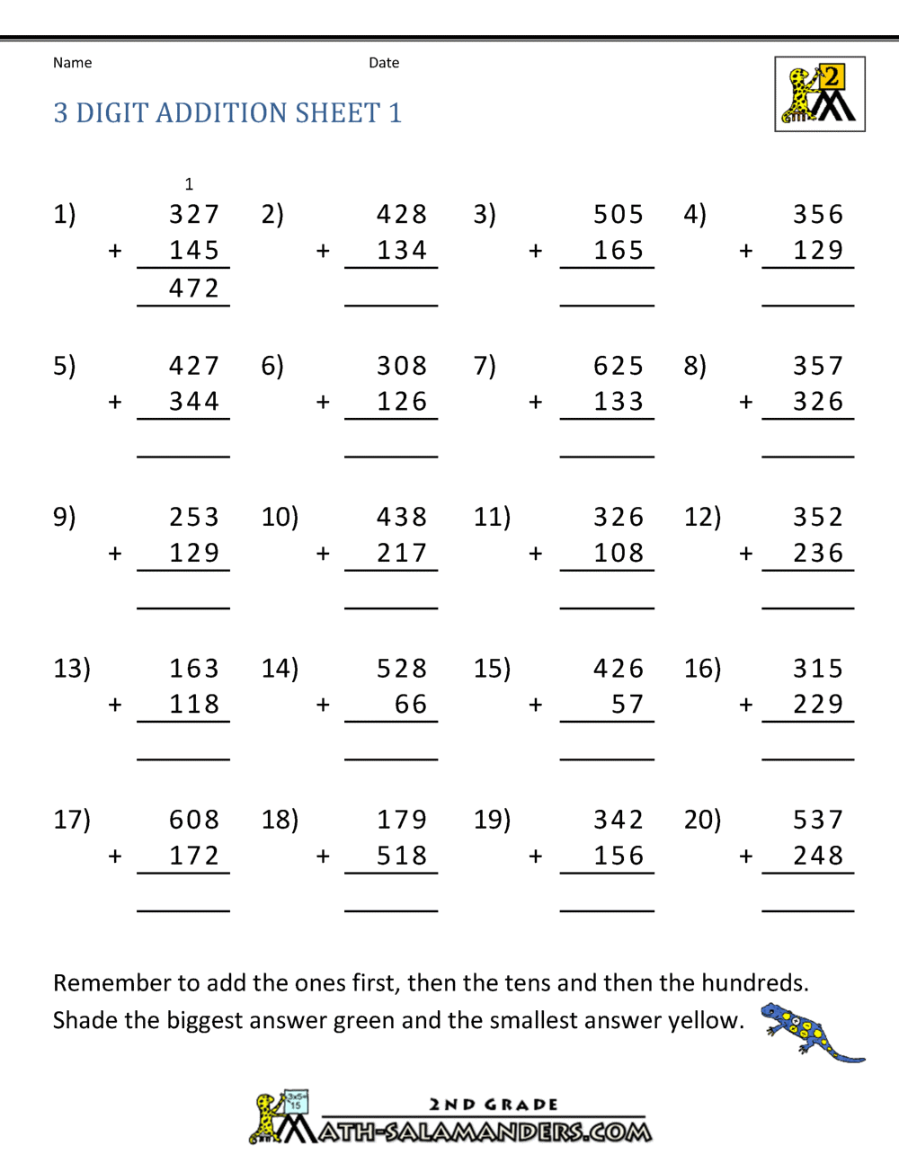 regroup 3 digit math