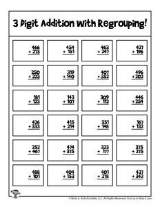 Math Regrouping Worksheets | Woo! Jr. Kids Activities : Childrens ...