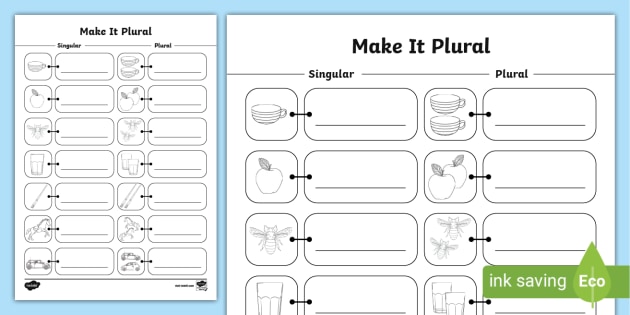 Adding S or ES Worksheets - Teaching Plurals/ Suffix