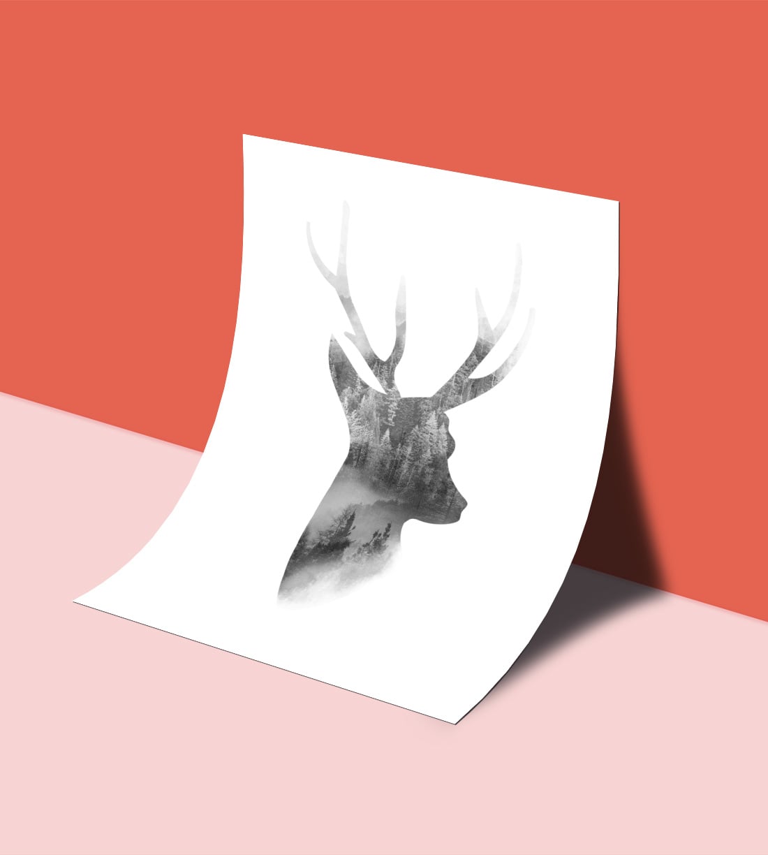reindeer wall art printable