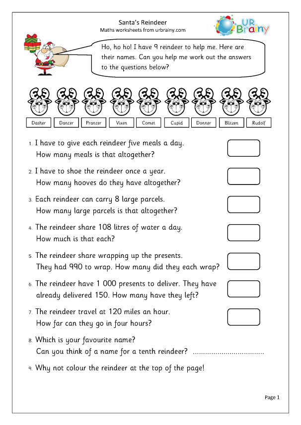 Premium Vector | How many counting game with reindeer. worksheet ...