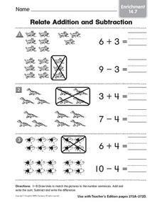 related addition worksheet