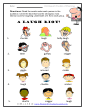 Meanings of Related Words Worksheets