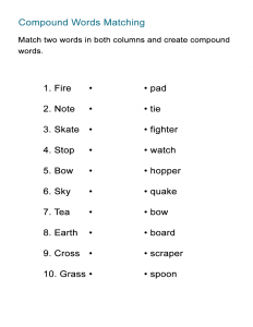 related words worksheet